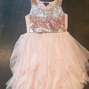 Zenzi Girls Sequin and Tulle Dress - Small (6/6X)